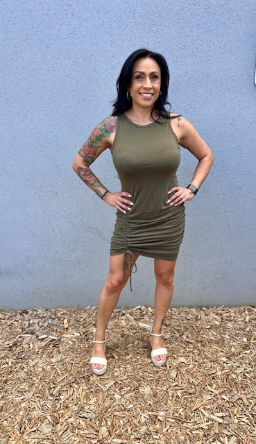 Adel Ribbed Bodycon Dress