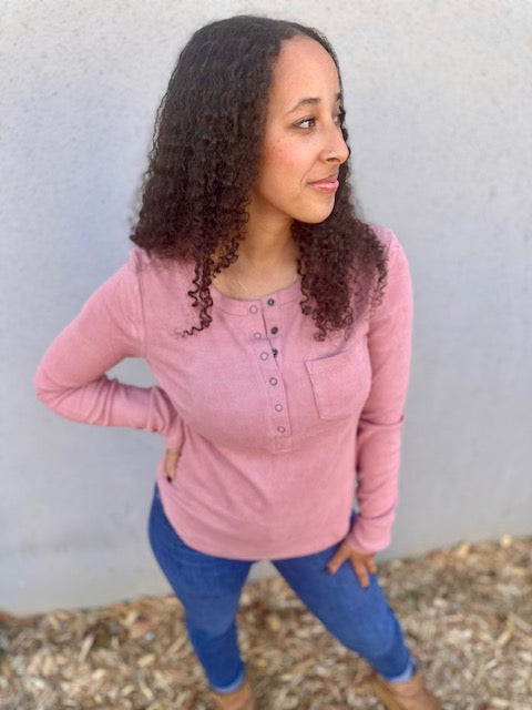 Athena Brushed Ribbed Knit Longsleeve