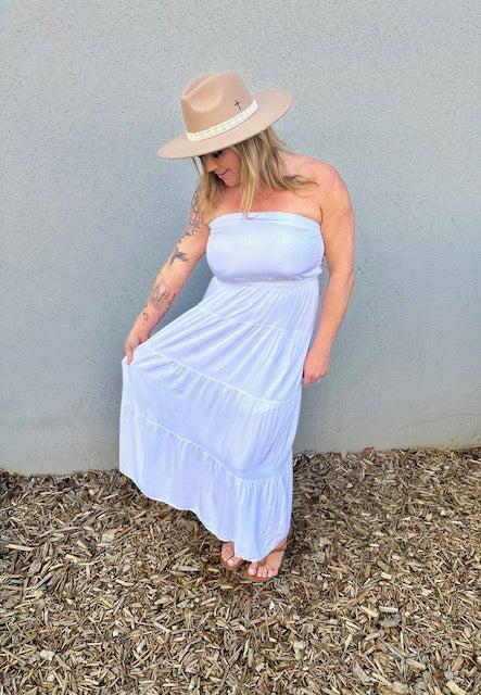 Ella Off-The-Shoulder Ruffle Maxi Dress