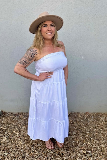 Ella Off-The-Shoulder Ruffle Maxi Dress