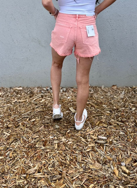 Royal High Rise Side Slit Shorts