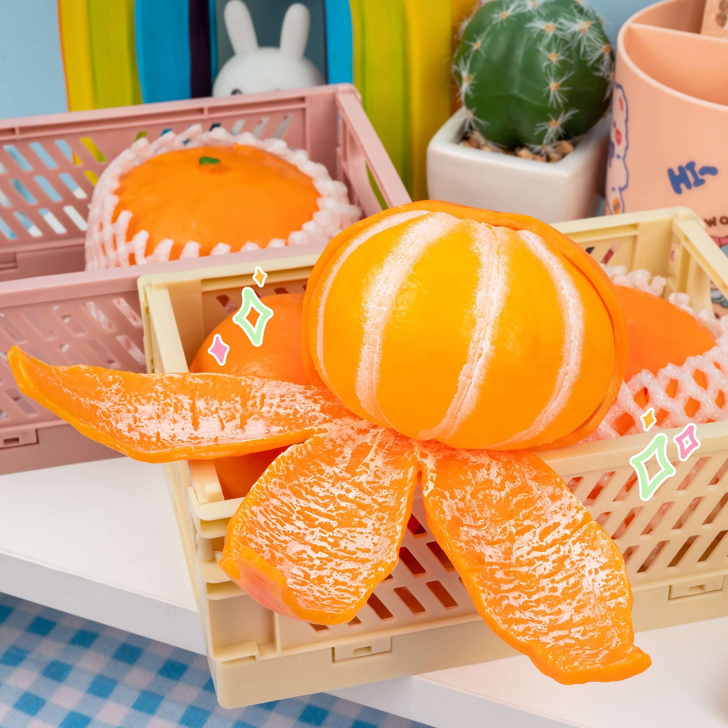 Tangerine Cutie Peeling Fidget Sensory Toy
