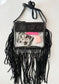 Hand Tooled Clear Purse Crossbody