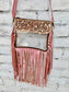 Hand Tooled Clear Purse Crossbody