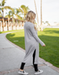 Split Hem Duster Cardigan