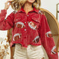 Sequin Football Corduroy Jacket