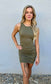 Adel Ribbed Bodycon Dress