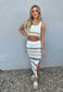 Ariana Sleeveless Two-Piece Skirt Set-Top