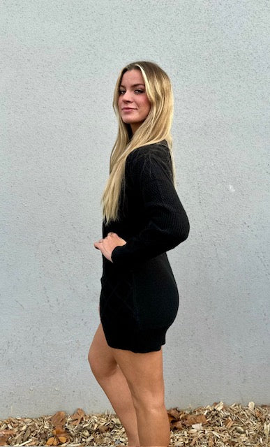 Avery Elastic Waist Sweater Dress