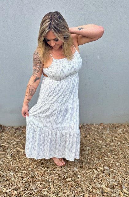 Blossom Open Back Maxi Dress
