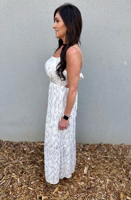 Blossom Open Back Maxi Dress