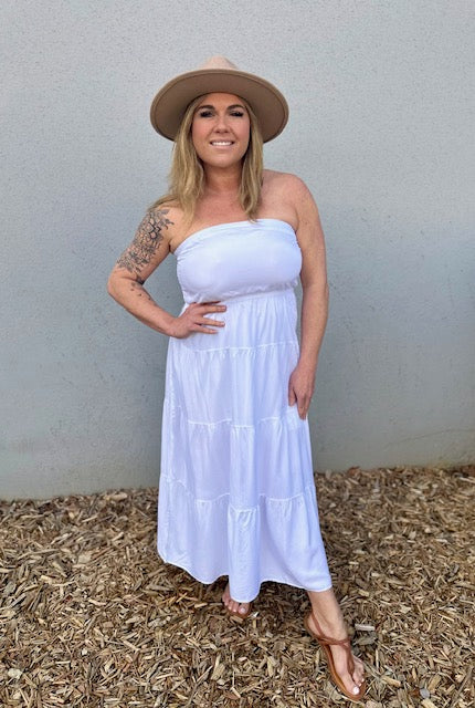 Ella Off-The-Shoulder Ruffle Maxi Dress