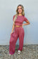 Hailey Wide Leg Lounge Set-Top