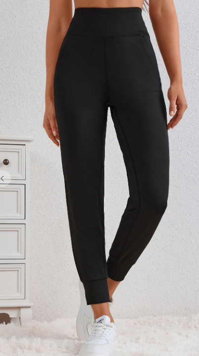 High Waist Pocketed Joggers
