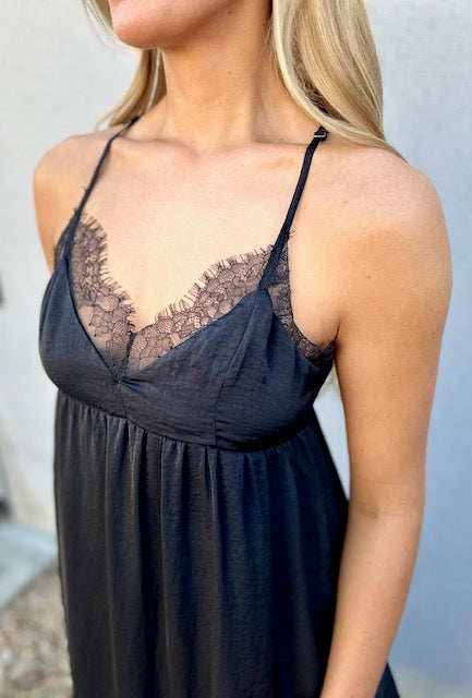 Jayden Lace Tank Maxi Dress
