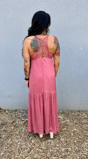 Jayden Lace Tank Maxi Dress