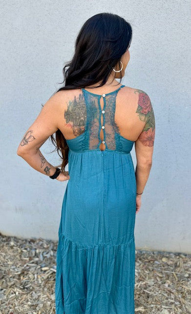 Jayden Lace Tank Maxi Dress