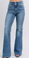 Judy Blue High-Waist Flare Jeans with Vintage Tint