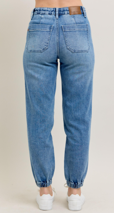 Judy Blue Medium Wash Denim Joggers