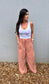 Meadow Lace Trim Linen Pants