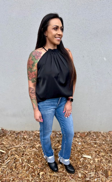 Nova Halter Ruched Top