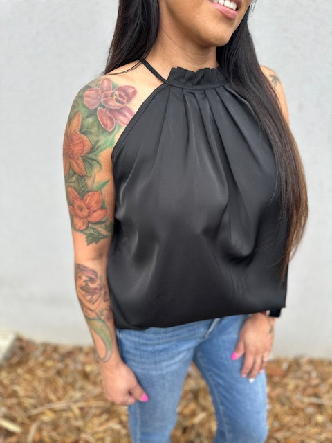 Nova Halter Ruched Top