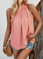 Nova Halter Ruched Top