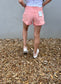 Royal High Rise Side Slit Shorts