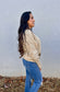 Scarlett V Neck Cross Knit Sweater
