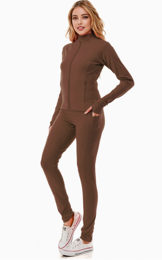 Activewear Set – Full Zip Jacket & Leggings