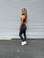 Sleeveless Top and Leggings-Top