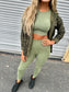 Sleeveless Top and Leggings-Top