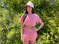 Violet Ruffle Skort Set-Skort