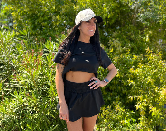 Violet Ruffle Skort Set-Skort