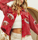 Sequin Football Corduroy Jacket