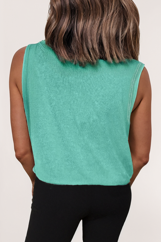 Coastal Cool Cropped Pocket Tank