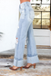 The Rebel Cuff Distressed Jeans – Light Wash Edge