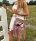 Hand Tooled Clear Purse Crossbody