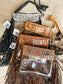 Hand Tooled Clear Purse Crossbody